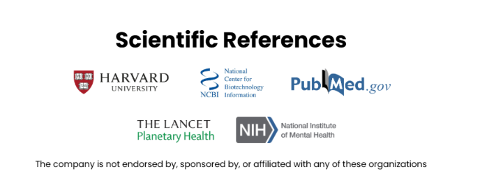 Logos referenced for background research: Harvard University, NCBI, PubMed, The Lancet, NIH